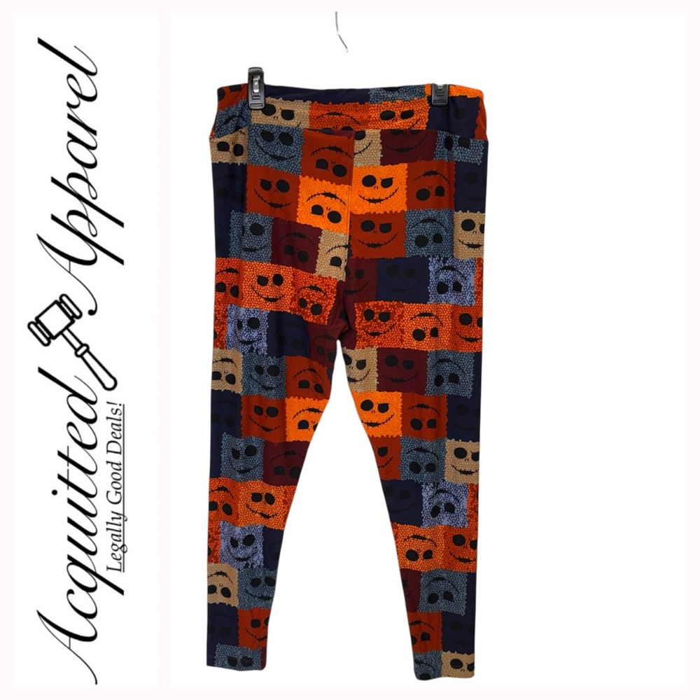 LuLaRoe Disney Multicolor Jack Skellington Pattern Leggings